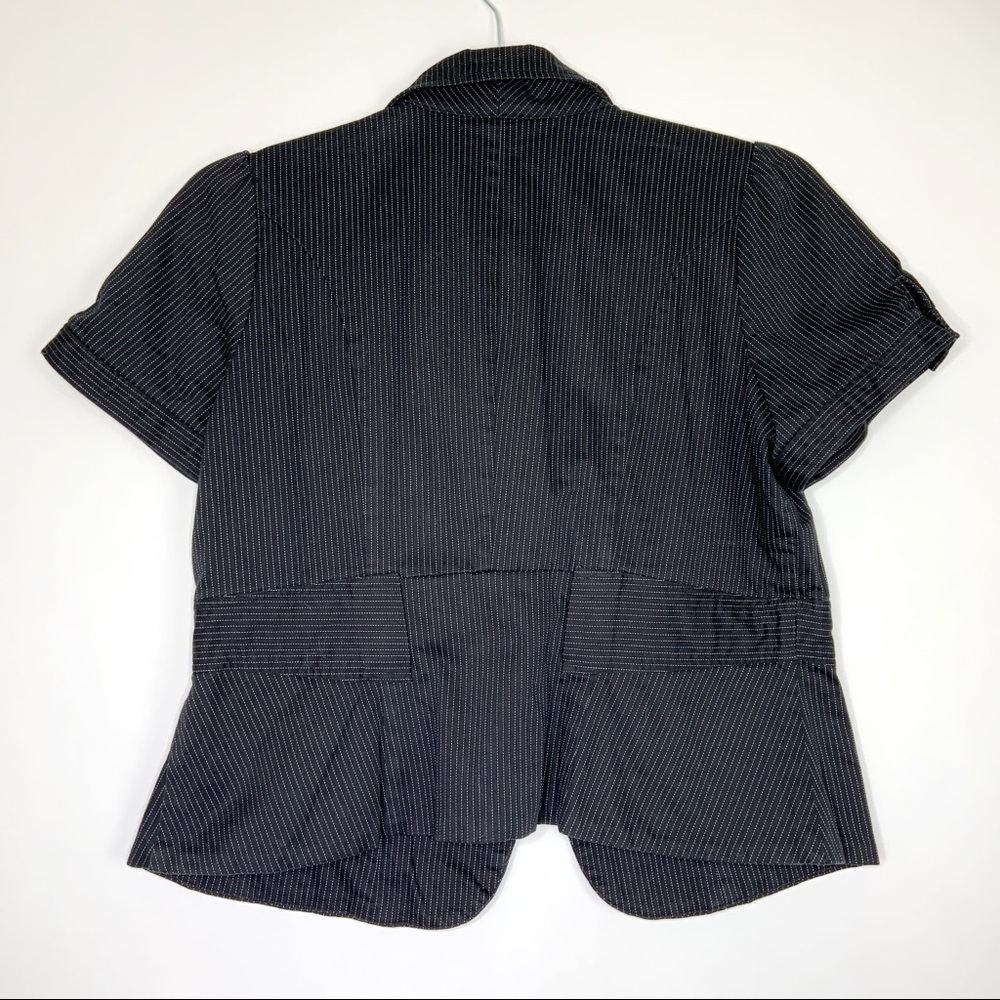 Torrid Short Sleeve Pinstripe Blazer Jacket 2X - Picture 5 of 8